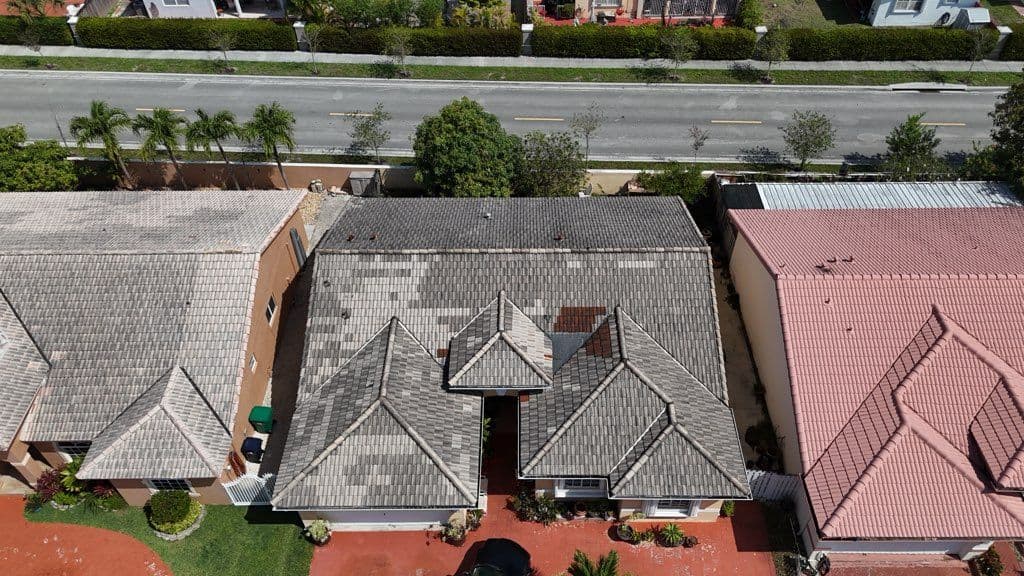 Gallery photos for Roof Cleaning Transformation in Miamilakes: Image #1