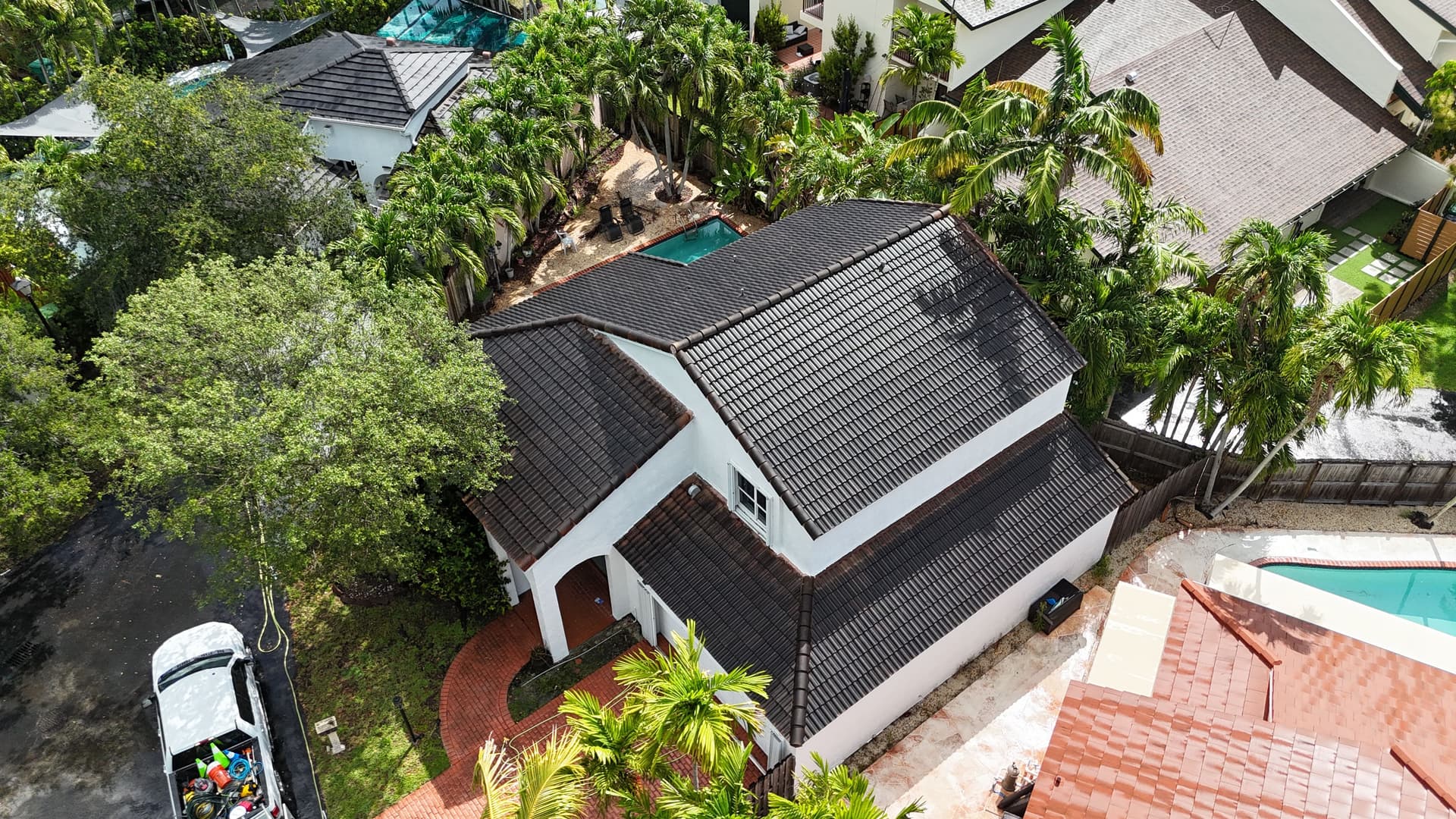Roof Soft Wash Brings Clay Tile Back to Life image